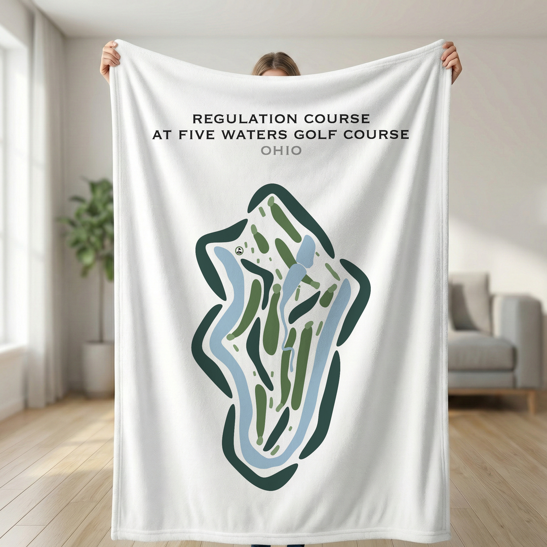 Regulation Course at Five Waters Golf Course, Ohio - Printed Golf Courses