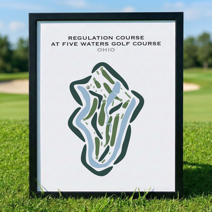 Regulation Course at Five Waters Golf Course, Ohio - Printed Golf Courses