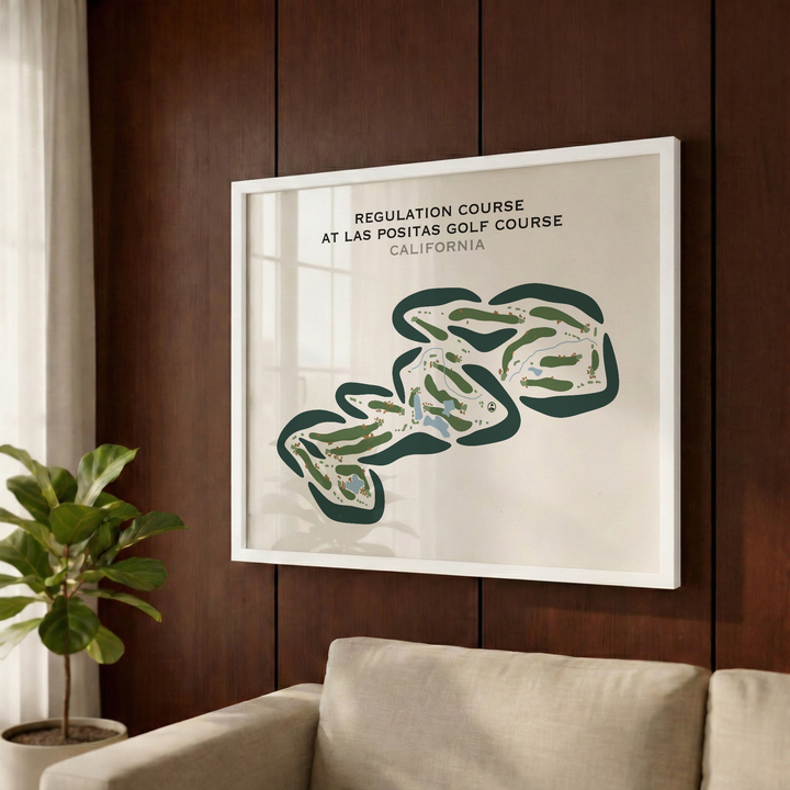 Regulation Course at Las Positas Golf Course, California - Printed Golf Courses