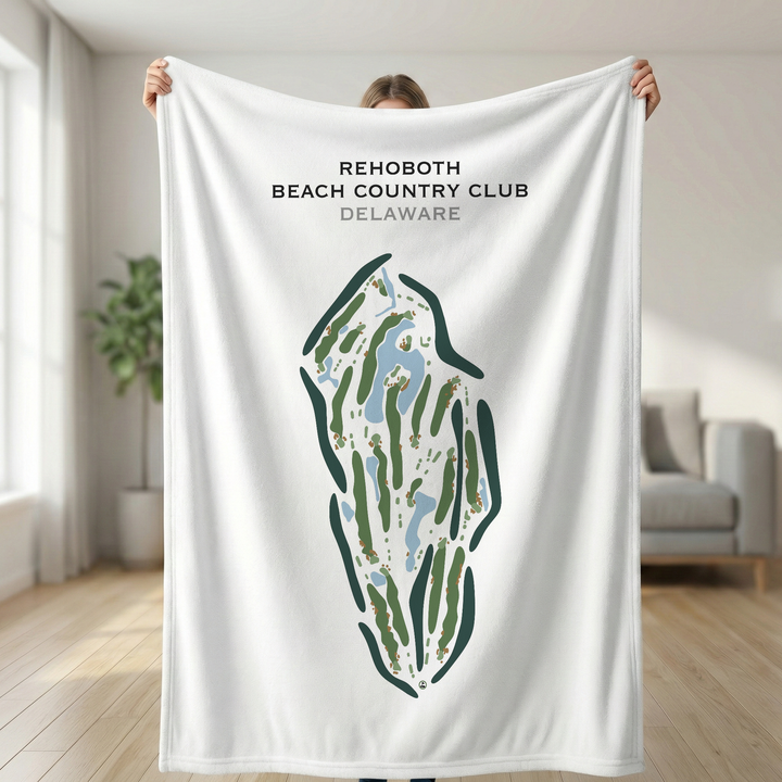 Rehoboth Beach Country Club, Delaware - Printed Golf Course