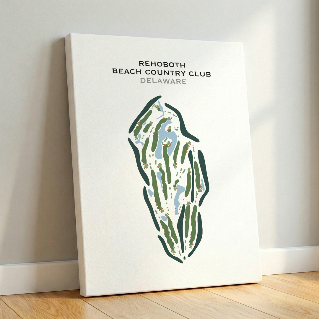 Rehoboth Beach Country Club, Delaware - Printed Golf Course