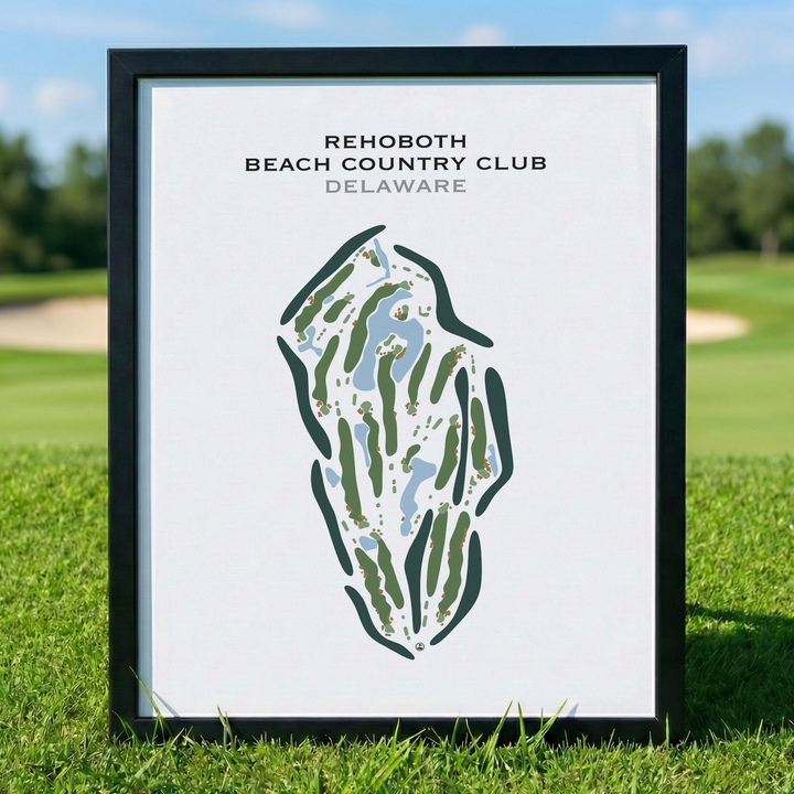 Rehoboth Beach Country Club, Delaware - Printed Golf Course