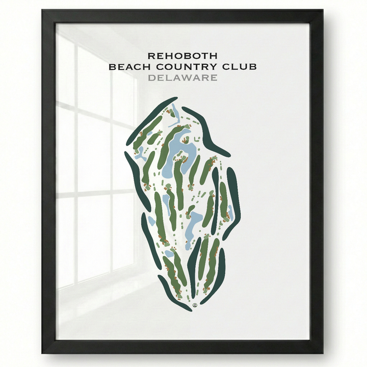 Rehoboth Beach Country Club, Delaware - Printed Golf Course