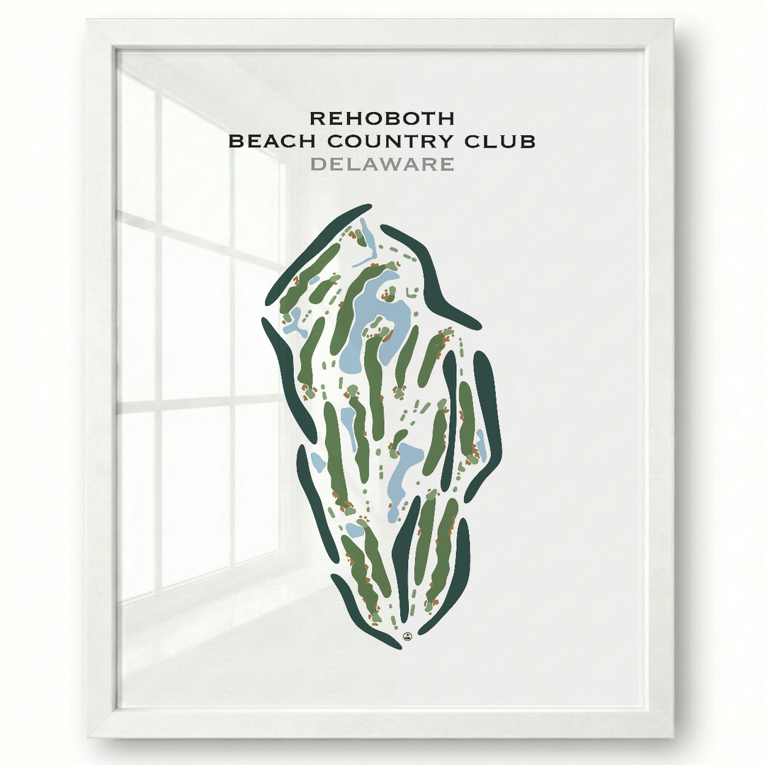 Rehoboth Beach Country Club, Delaware - Printed Golf Course