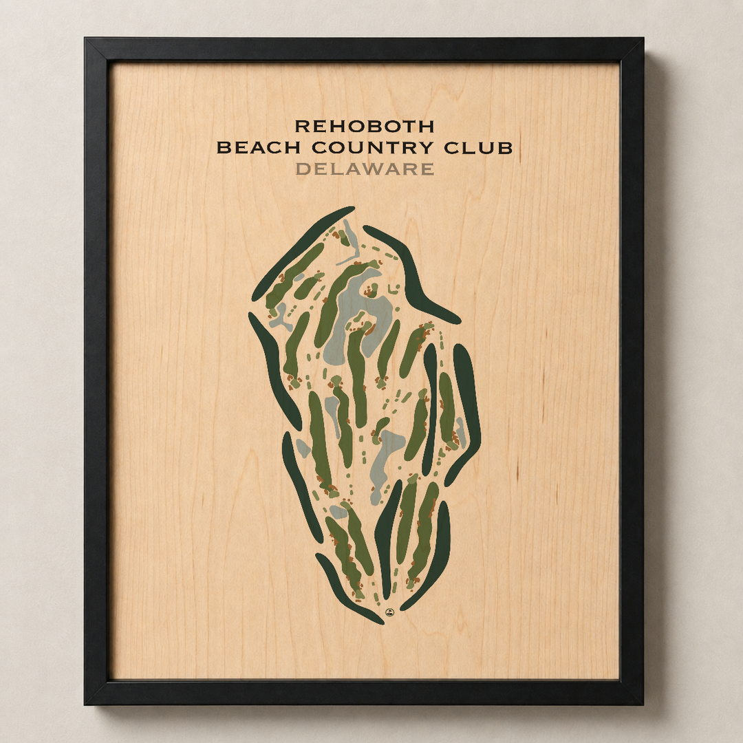 Rehoboth Beach Country Club, Delaware - Printed Golf Course