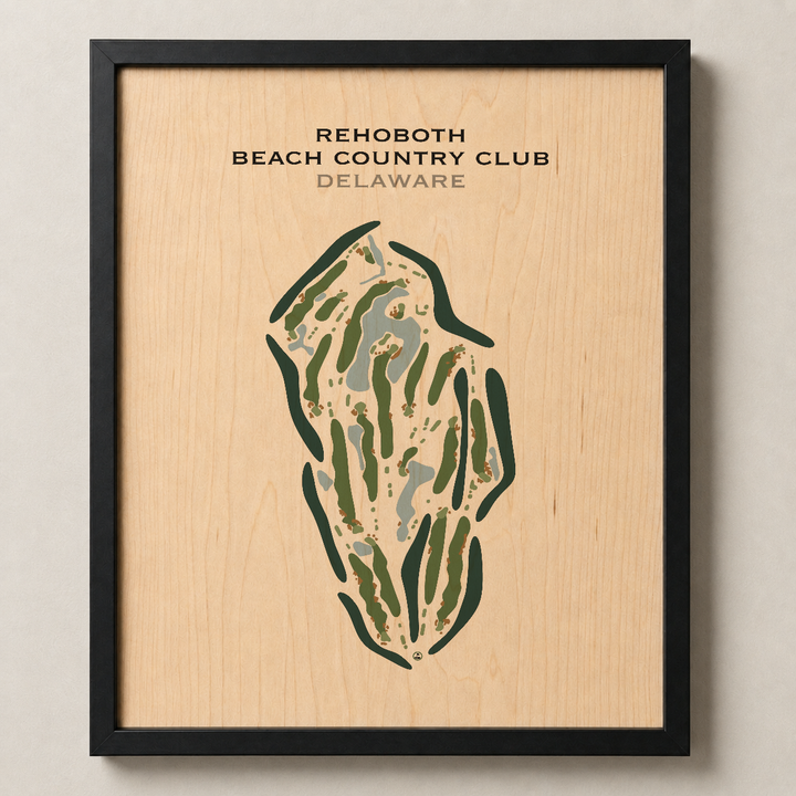 Rehoboth Beach Country Club, Delaware - Printed Golf Course