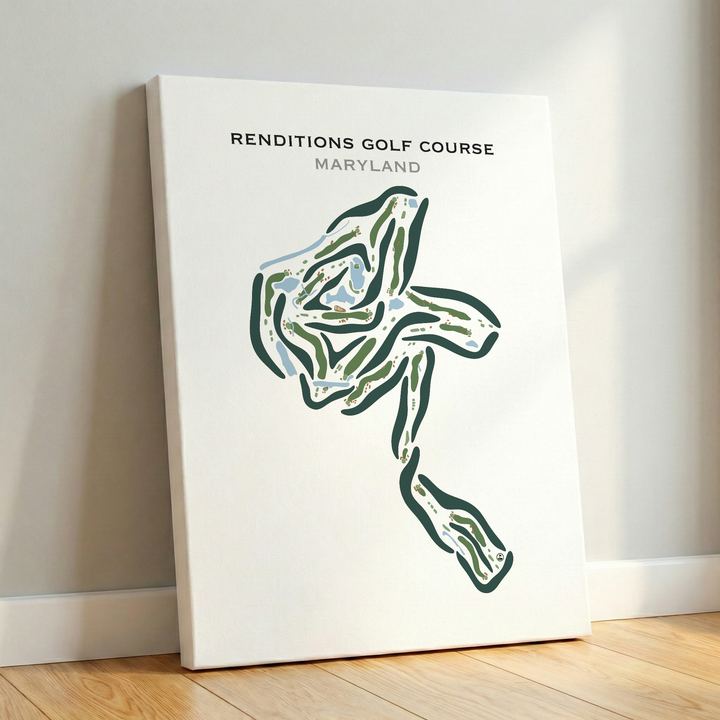 Renditions Golf Course, Maryland - Printed Golf Courses