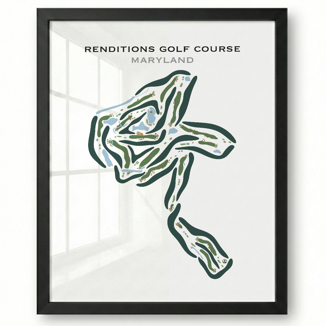 Renditions Golf Course, Maryland - Printed Golf Courses