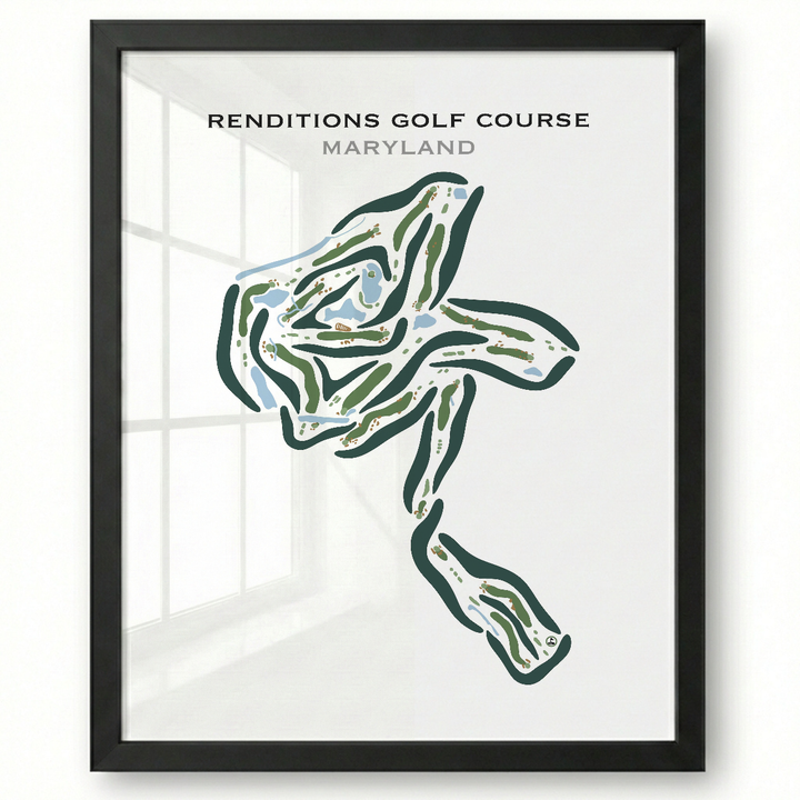 Renditions Golf Course, Maryland - Printed Golf Courses