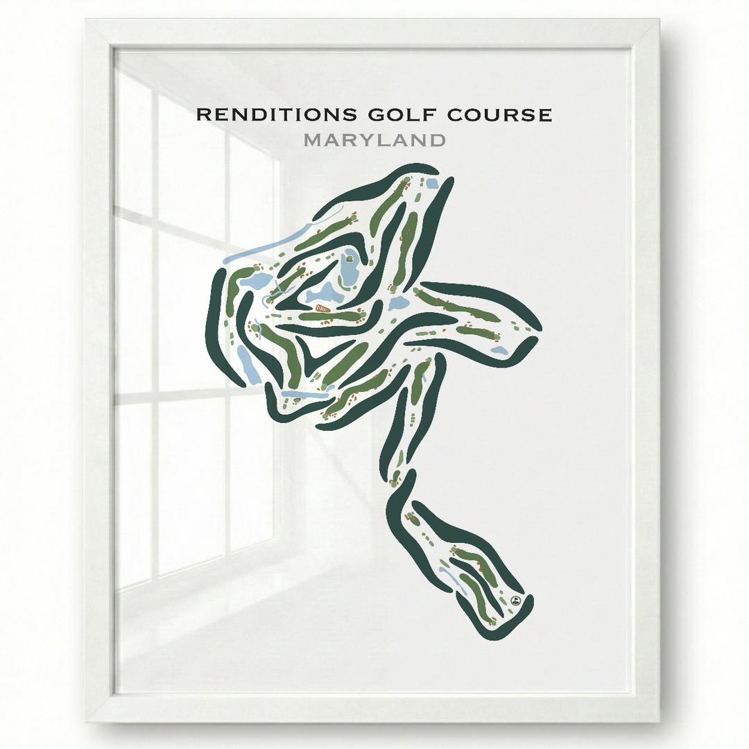 Renditions Golf Course, Maryland - Printed Golf Courses
