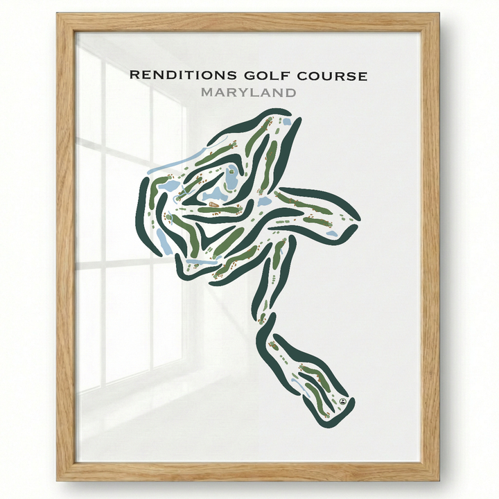 Renditions Golf Course, Maryland - Printed Golf Courses