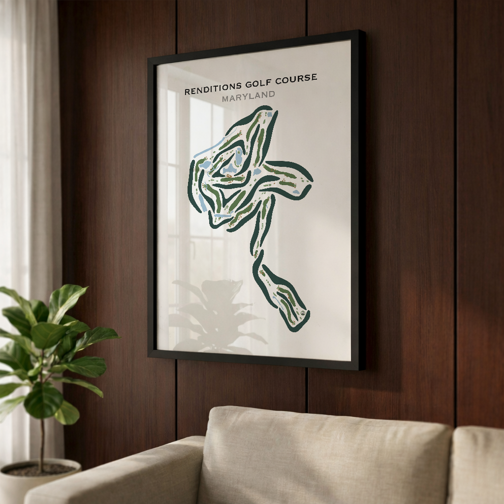 Renditions Golf Course, Maryland - Printed Golf Courses