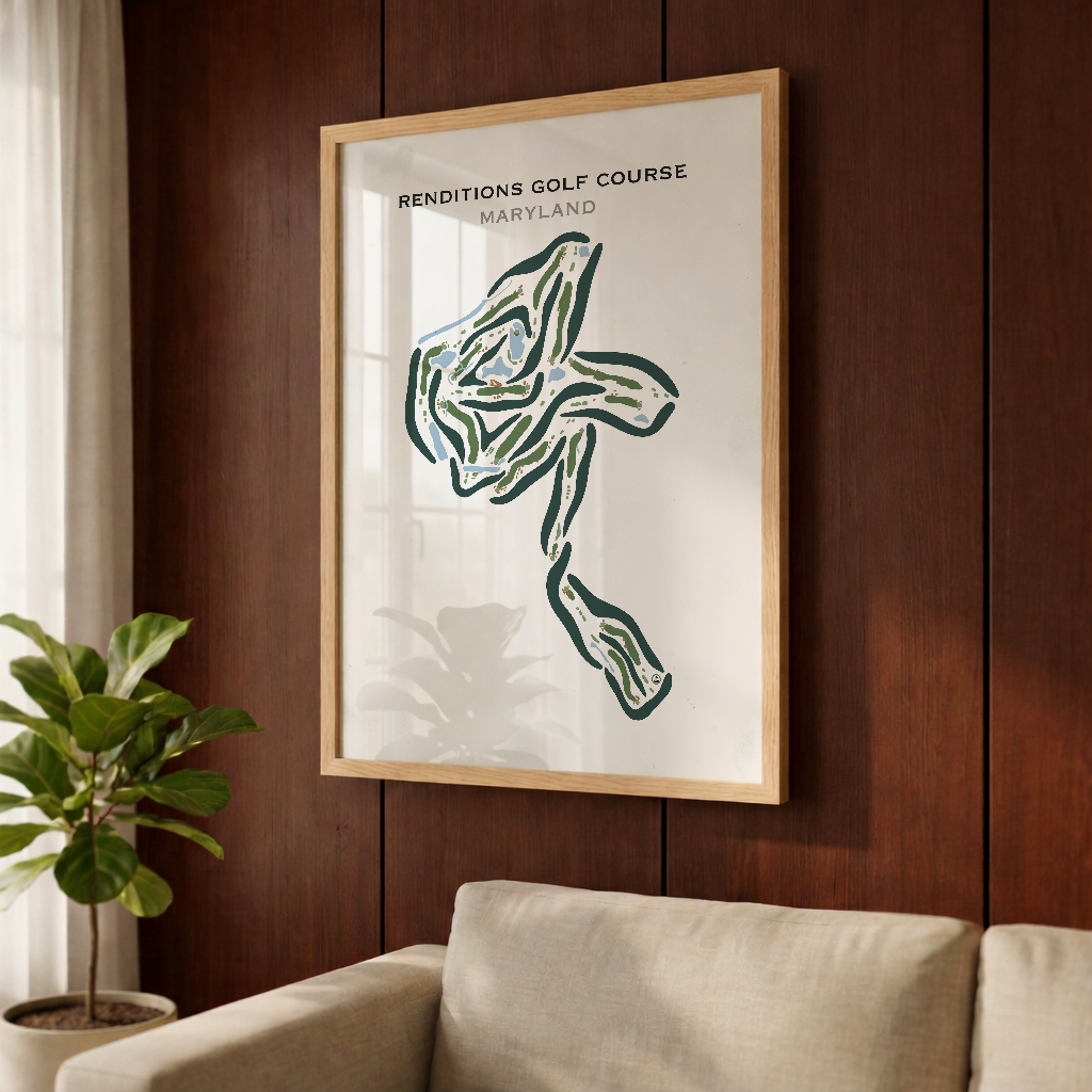 Renditions Golf Course, Maryland - Printed Golf Courses