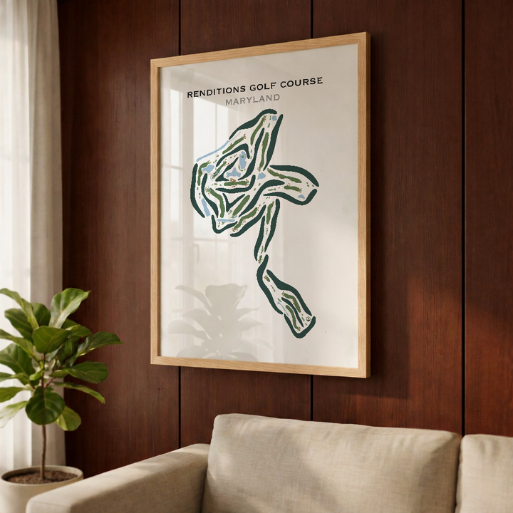 Renditions Golf Course, Maryland - Printed Golf Courses