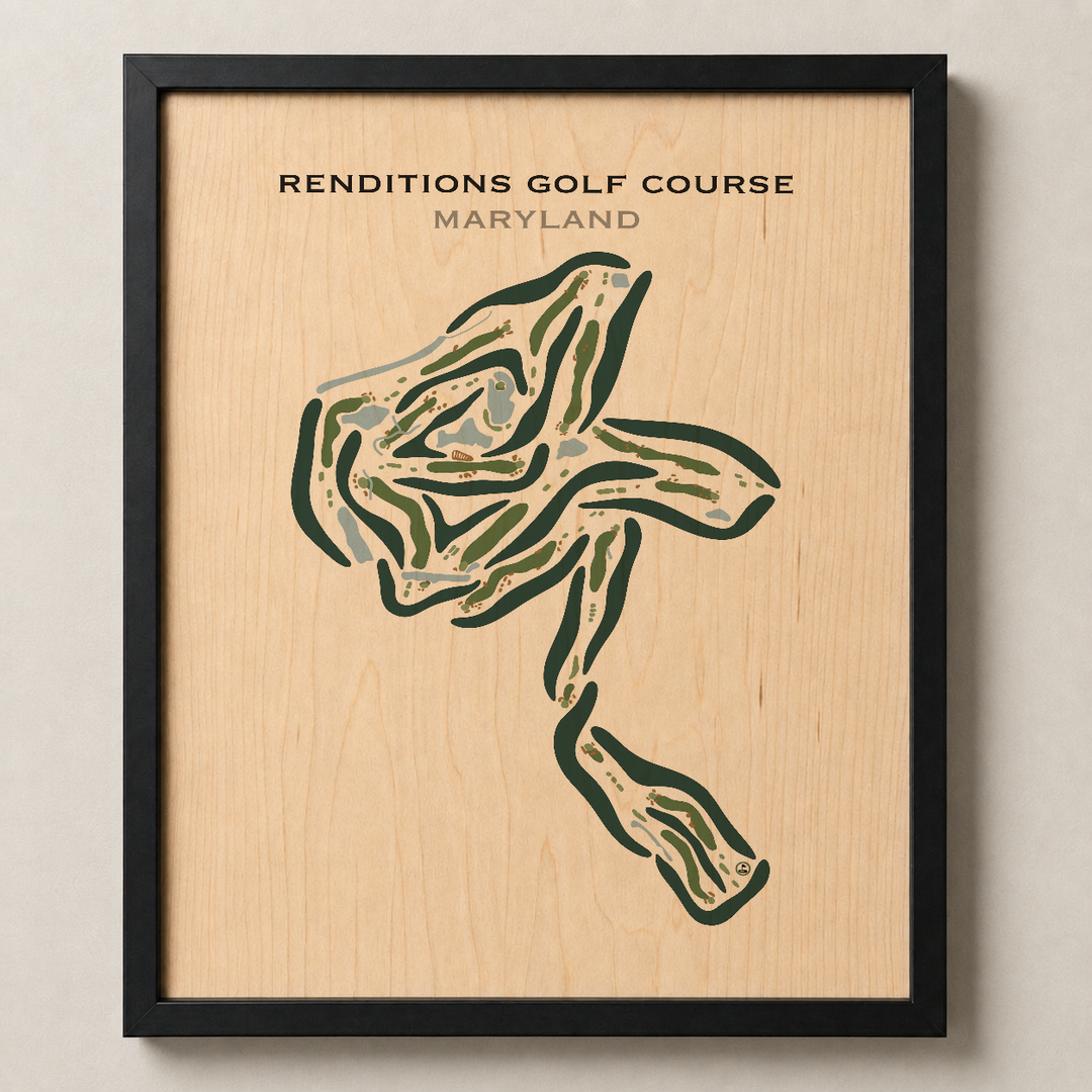Renditions Golf Course, Maryland - Printed Golf Courses