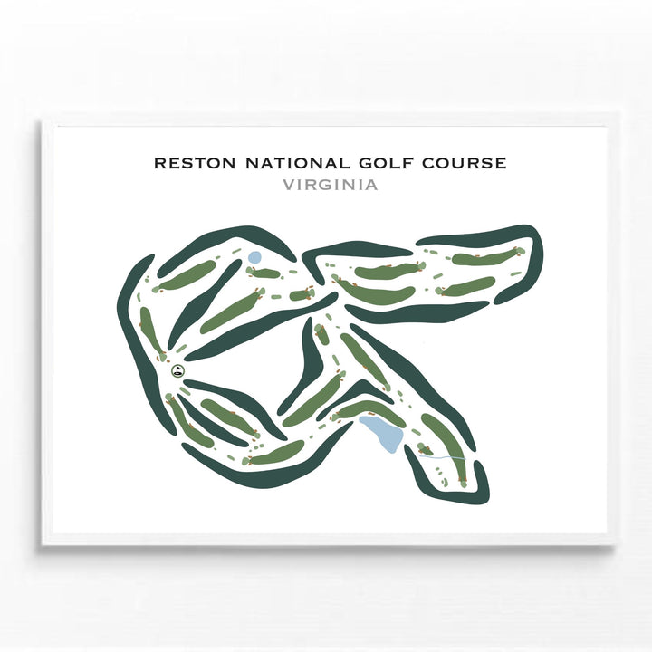 Reston National Golf Course, Virginia - Printed Golf Courses