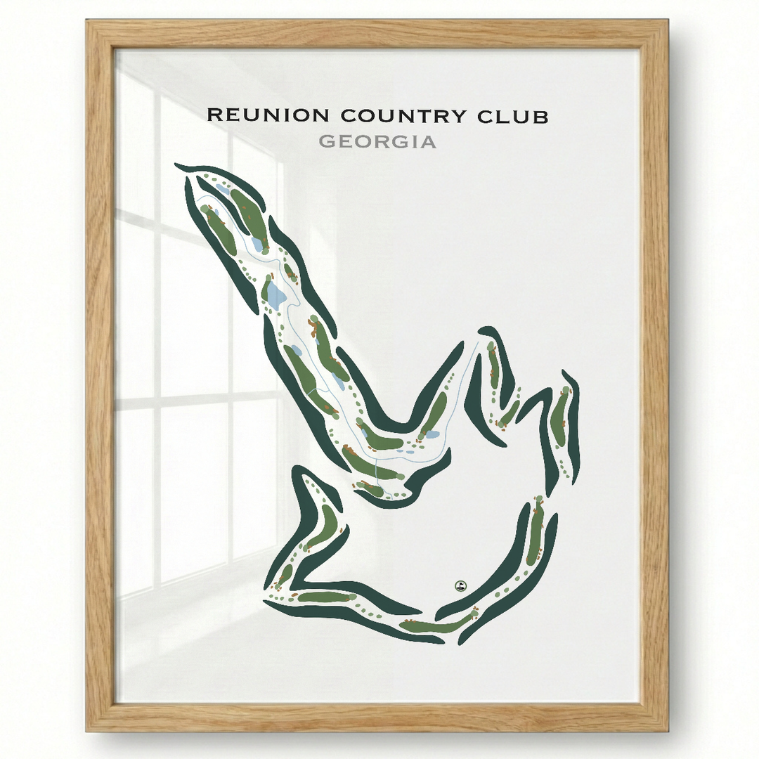 Reunion Country Club, Georgia - Printed Golf Courses