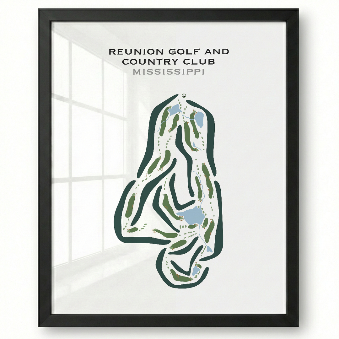 Reunion Golf & Country Club, Mississippi - Printed Golf Courses