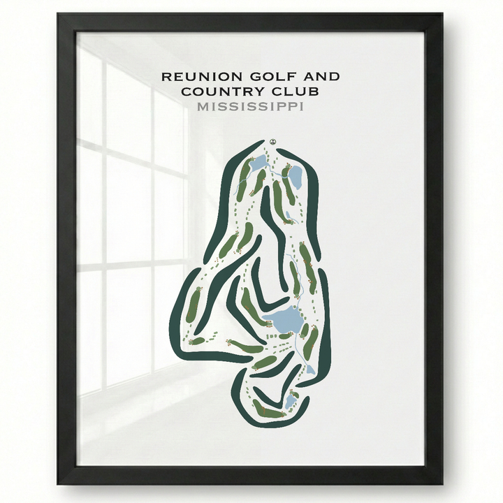 Reunion Golf & Country Club, Mississippi - Printed Golf Courses