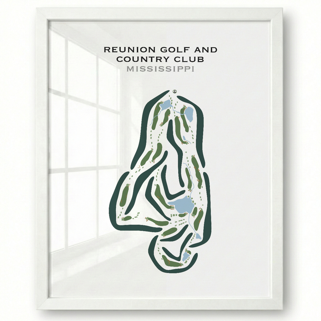 Reunion Golf & Country Club, Mississippi - Printed Golf Courses