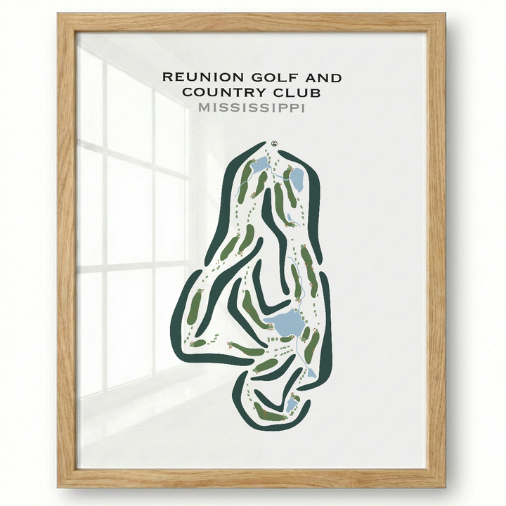 Reunion Golf & Country Club, Mississippi - Printed Golf Courses
