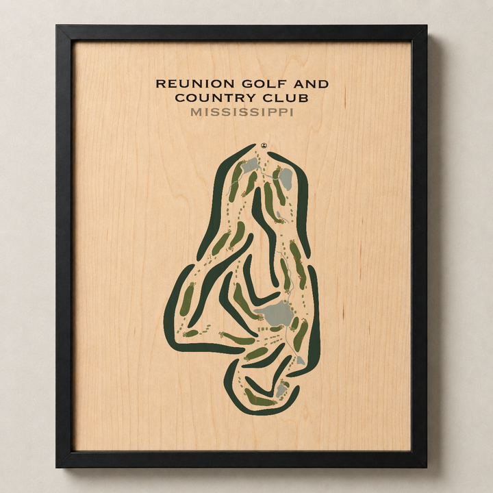 Reunion Golf & Country Club, Mississippi - Printed Golf Courses