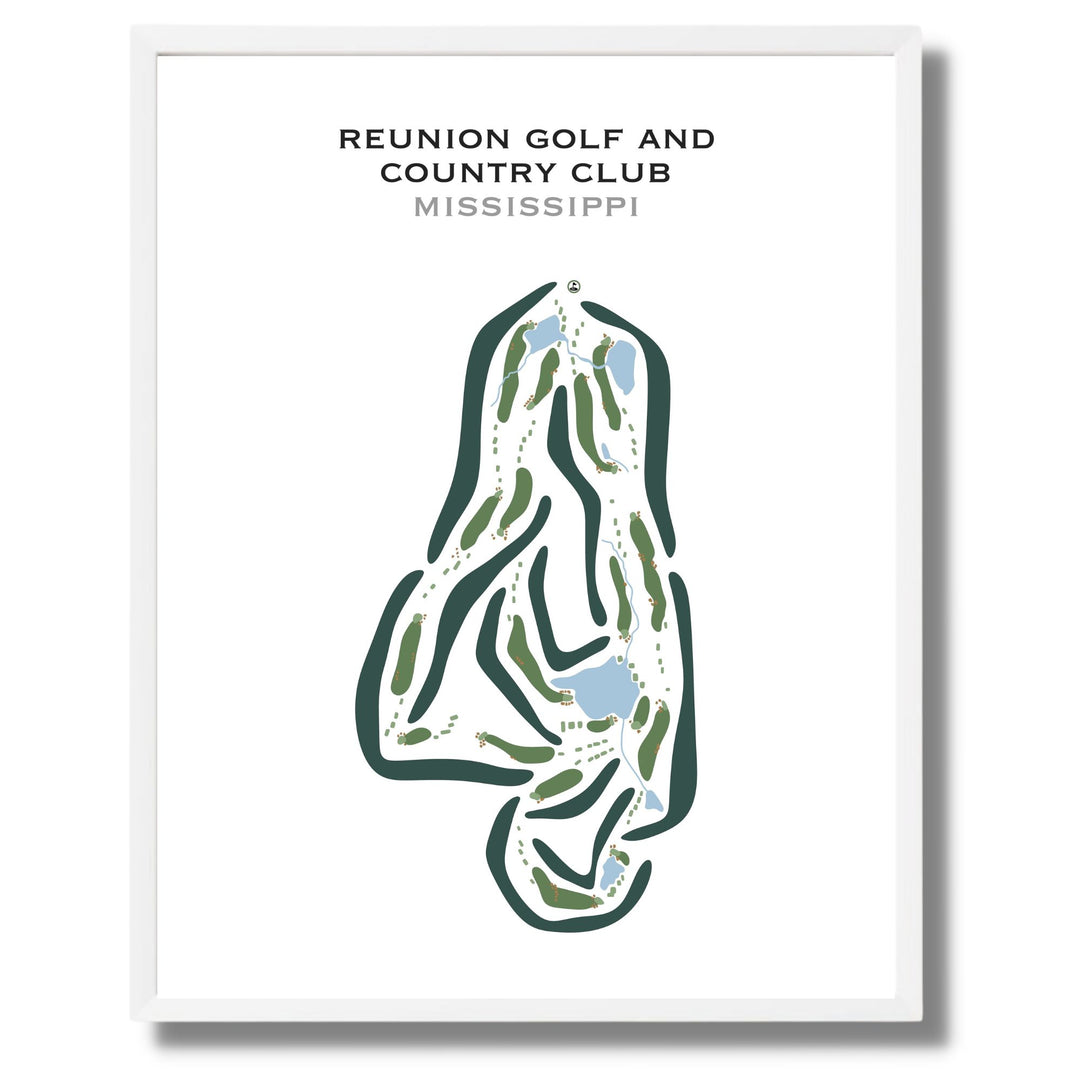 Reunion Golf & Country Club, Mississippi - Printed Golf Courses