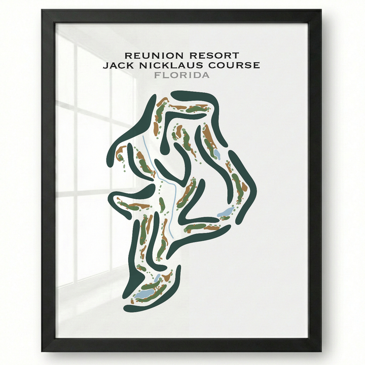 Reunion Resort Jack Nicklaus Course, Florida - Printed Golf Courses