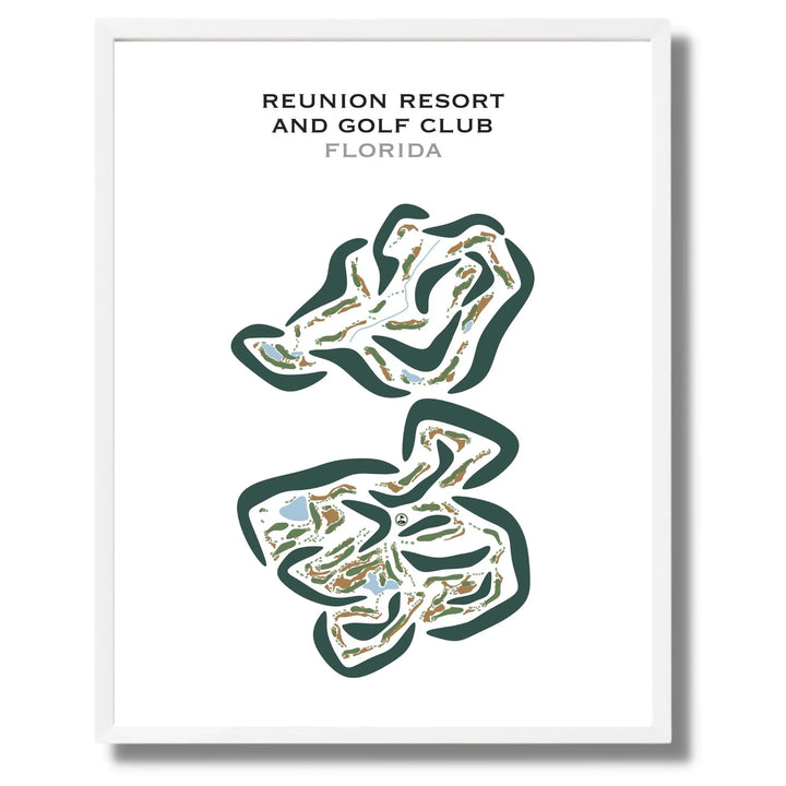 Reunion Resort & Golf Club, Florida - Printed Golf Course