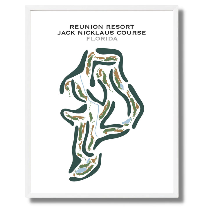 Reunion Resort Jack Nicklaus Course, Florida - Printed Golf Courses