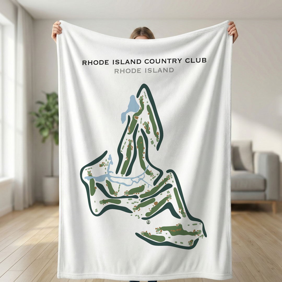 Rhode Island Country Club, Rhode Island - Printed Golf Course