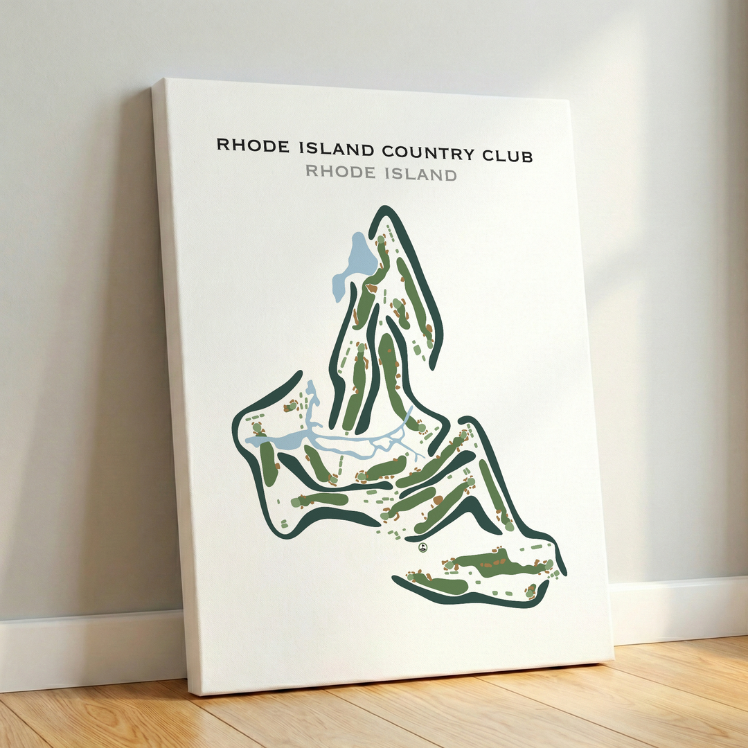 Rhode Island Country Club, Rhode Island - Printed Golf Course
