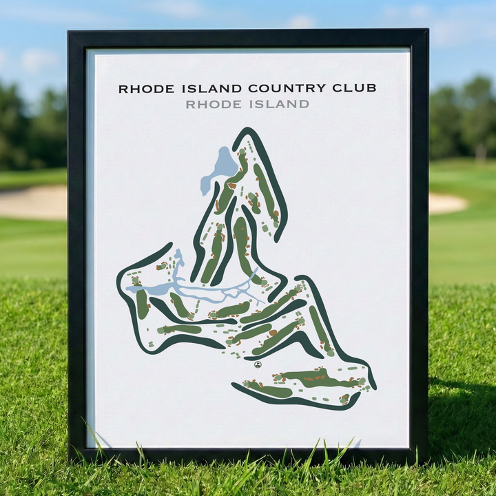 Rhode Island Country Club, Rhode Island - Printed Golf Course