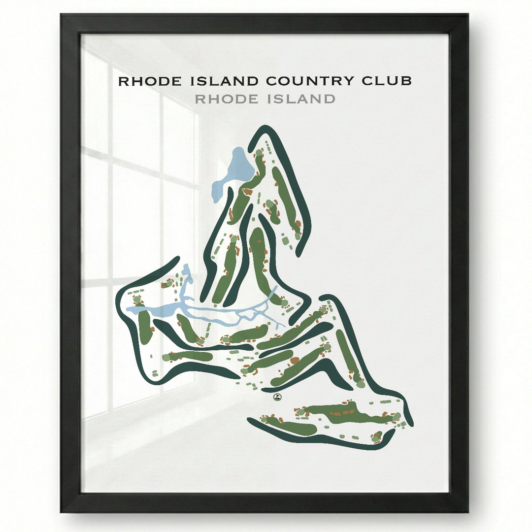 Rhode Island Country Club, Rhode Island - Printed Golf Course