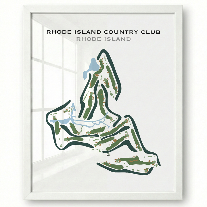 Rhode Island Country Club, Rhode Island - Printed Golf Course