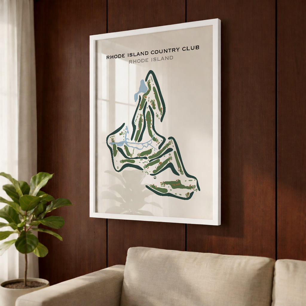 Rhode Island Country Club, Rhode Island - Printed Golf Course