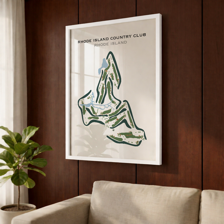 Rhode Island Country Club, Rhode Island - Printed Golf Course
