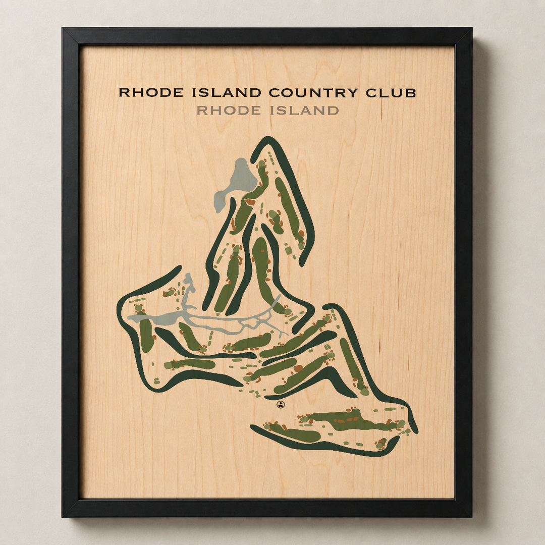 Rhode Island Country Club, Rhode Island - Printed Golf Course