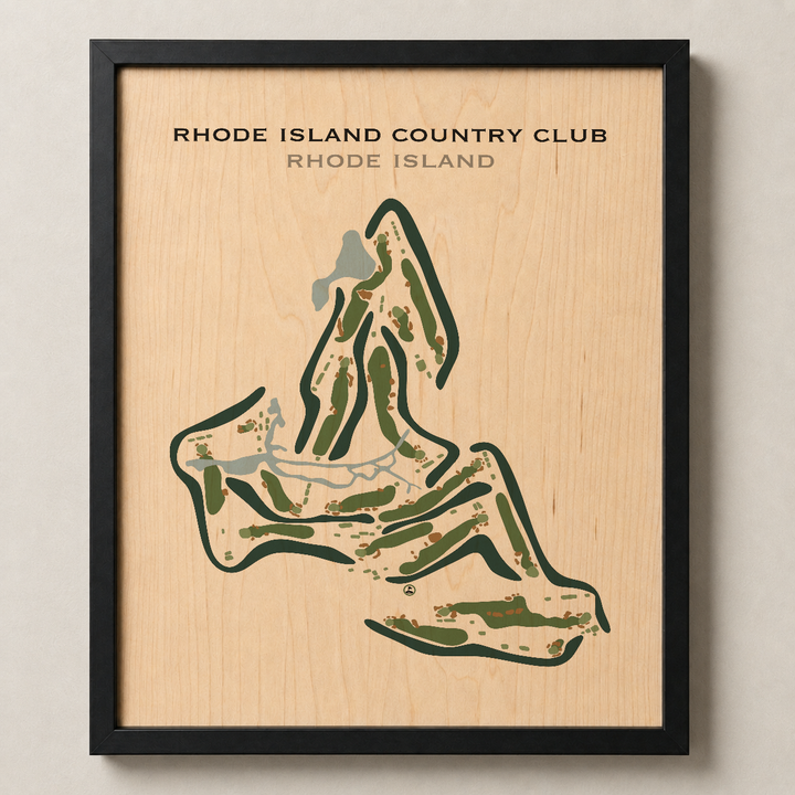 Rhode Island Country Club, Rhode Island - Printed Golf Course