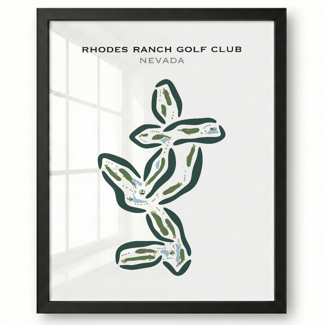 Rhodes Ranch Golf Club, Nevada - Printed Golf Courses