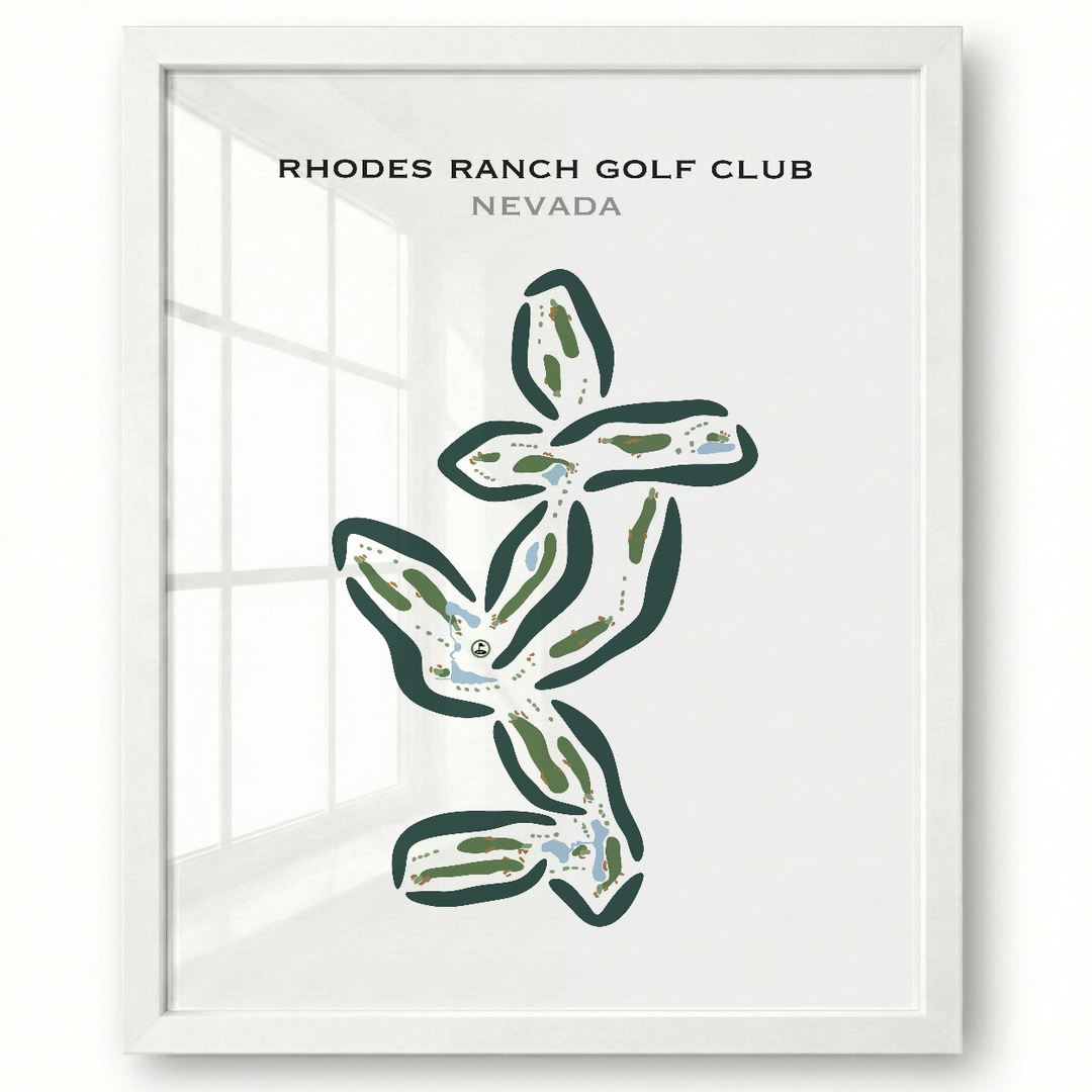 Rhodes Ranch Golf Club, Nevada - Printed Golf Courses