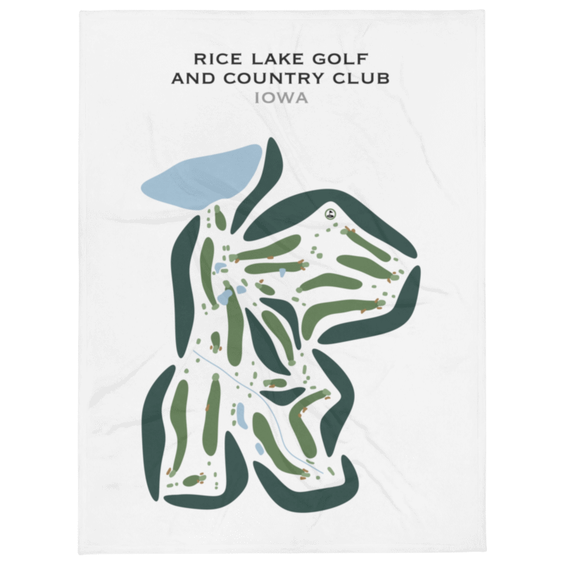 Rice Lake Golf and Country Club, Iowa - Printed Golf Courses