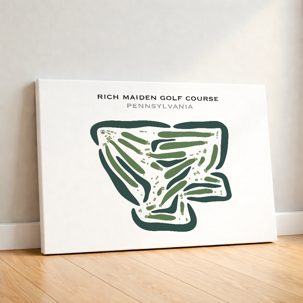 Rich Maiden Golf Course, Pennsylvania - Printed Golf Courses