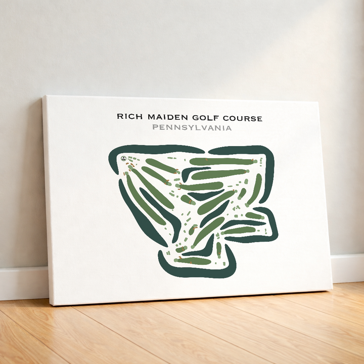 Rich Maiden Golf Course, Pennsylvania - Printed Golf Courses