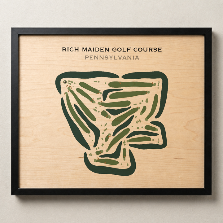 Rich Maiden Golf Course, Pennsylvania - Printed Golf Courses