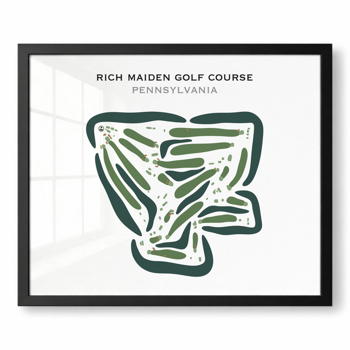 Rich Maiden Golf Course, Pennsylvania - Printed Golf Courses