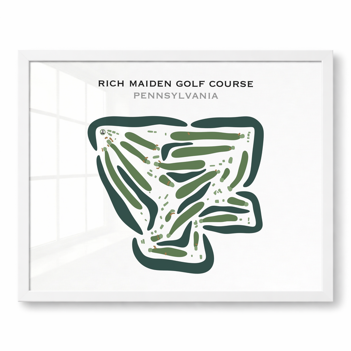 Rich Maiden Golf Course, Pennsylvania - Printed Golf Courses