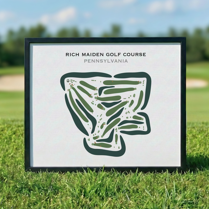 Rich Maiden Golf Course, Pennsylvania - Printed Golf Courses