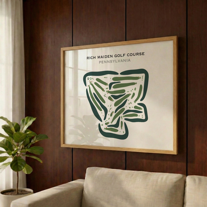 Rich Maiden Golf Course, Pennsylvania - Printed Golf Courses