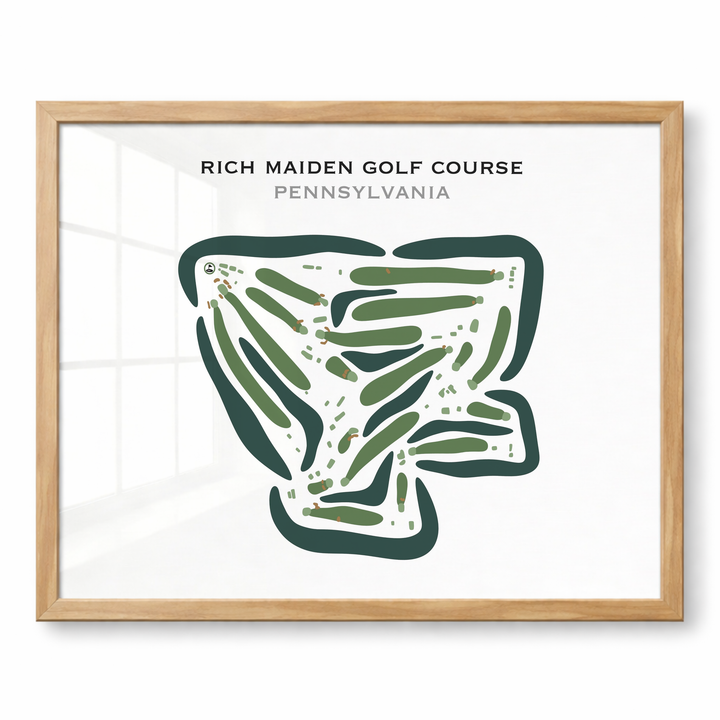 Rich Maiden Golf Course, Pennsylvania - Printed Golf Courses